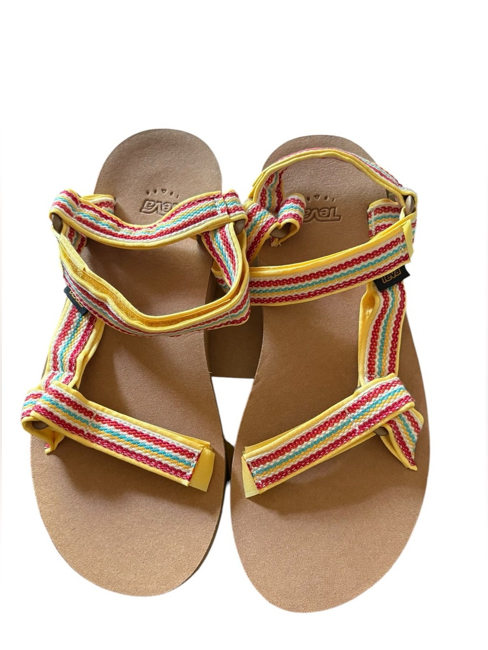 Teva Women's Midform Universal Woven Sandals, Coconut/Tanzine, Size 9